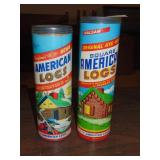 (2) Cans of Vintage American Logs