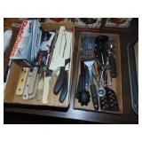 (2) Flats of Kitchen Utensils