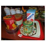 Lot of Vintage Candy Tins Plus