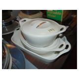 Set of Corning Stoneware Baking Dishes