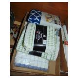 flat of kitchen towels, dish cloths, drying mats