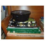 Stack of Serving Trays, warmer, indoor grill