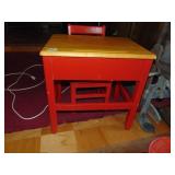 Vintage/Retro Painted School Desk & Chair