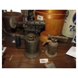 (2) Small Brass Blow Torches