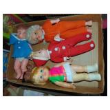 Flat full of Vintage/Retro Dolls