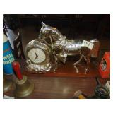 Mid Century Modern Table top Horse Clock