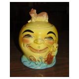 Vintage Retro Hey Diddle Diddle Cookie Jar