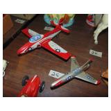 (2) Tin Litho Jets