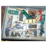 Box full of HO Scale Slot Car Bodies & Parts