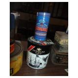 Tobacco tin & Redheads matches