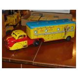 Vintage Marx Tin Litho Roy Rogers Truck W/Trailer