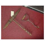 Farm Primitive Auger & Hay Hook