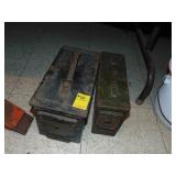 (2) Metal Ammo Boxes