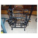 Rod iron magazine rack