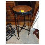 Wood & metal ice cream style stool