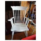 White painted rocking chair