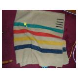 2 Wool Blankets Incl. 4 pt. Hudson Bay