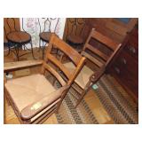 Beautiful woven seat chairs