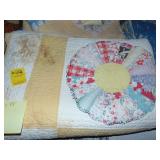 Machine stitched quilt