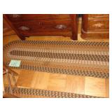 Large braided floor rug
