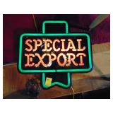 Special Export Lighted Beer Sign