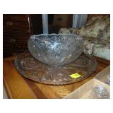 Beautiful Glass Punch Bowl