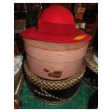 Vintage Hat boxes full of Ladies hats