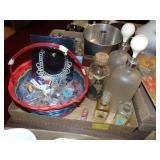 Basket of Costume Jewelry