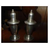 Weighted sterling salt & pepper shakers