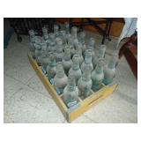 Yellow Coca-Cola Crate full of Royal Palm Bottles