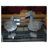 (2) Out Door Yard Geese
