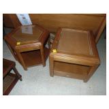 (2) Modern Style End Tables