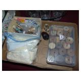 Flat of vintage sewing