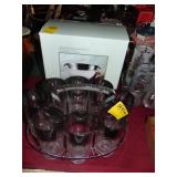 Set of retro tumblers and Onieda Bowl NIB