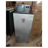 Retro Bentley portable Tv and Small File Box