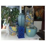Variety of Planters, Vases, and Garden Decor