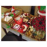 Shelf full of Christmas