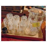 Retro Swanky Swigs and Matching pitcher plus