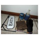 Lot of Primitive Style Bathroom Decor