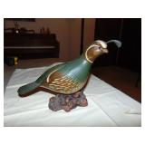Big Sky Folk Art Carved Quail