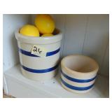 (2) Pieces of Robinson Ransbottom Pottery Crocks