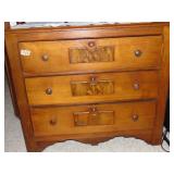 (3) Drawer Antique French Empire Type Dresser