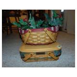 (2) Longaberger Christmas Baskets