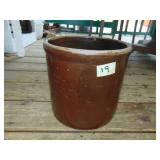 Antique Brown Salt Glazed Crock