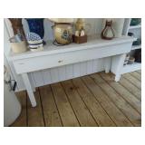 White Painted Farm Table/Bench