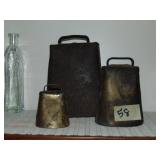 (3) Misc. Size Farm Cow Bells