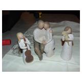 (3) Willow Tree Angel Figurines