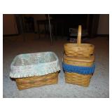 (3) Longaberger Baskets