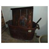 Copper Boiler, Coal Shovel, Barn Wood Wall Decor