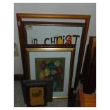 Large Lot of Framed Decor, Plus
